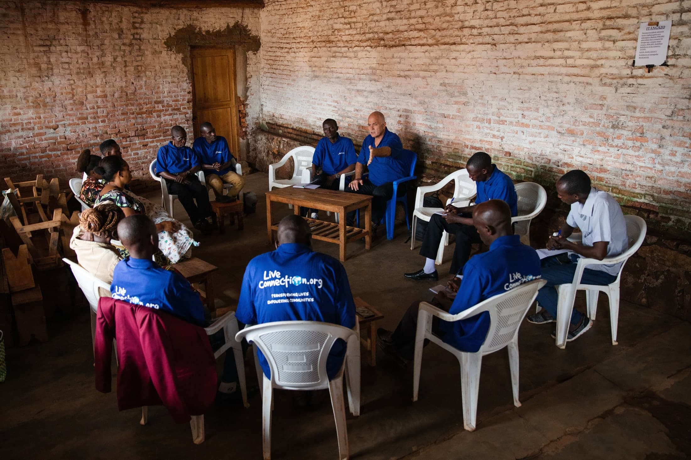 Pastors gathered for ministry training in Burundi